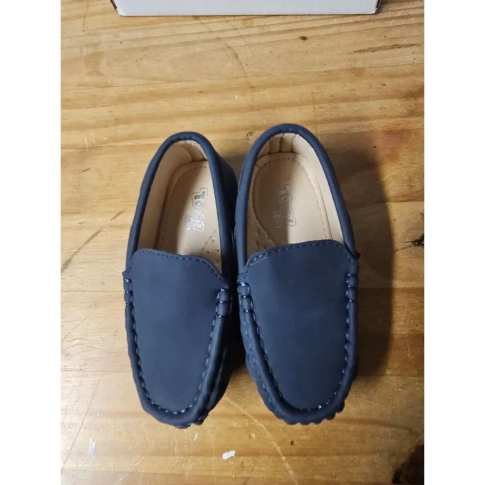 Touch Kids Unisex‎ Toddler Leather Loafers Slip-On Flats Moccasin EU 23 US 7